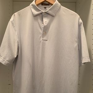 Peter Millar Summer Comfort Polo Light Blue Stripe